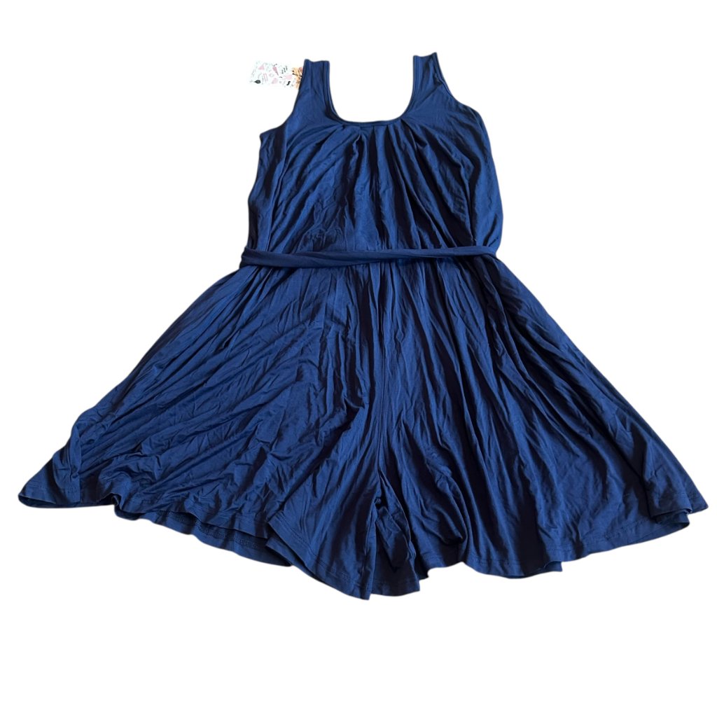 Latched Mama The Momper Nursing Romper Navy Jersey Knit Sleeveless Small — image 8 of 8